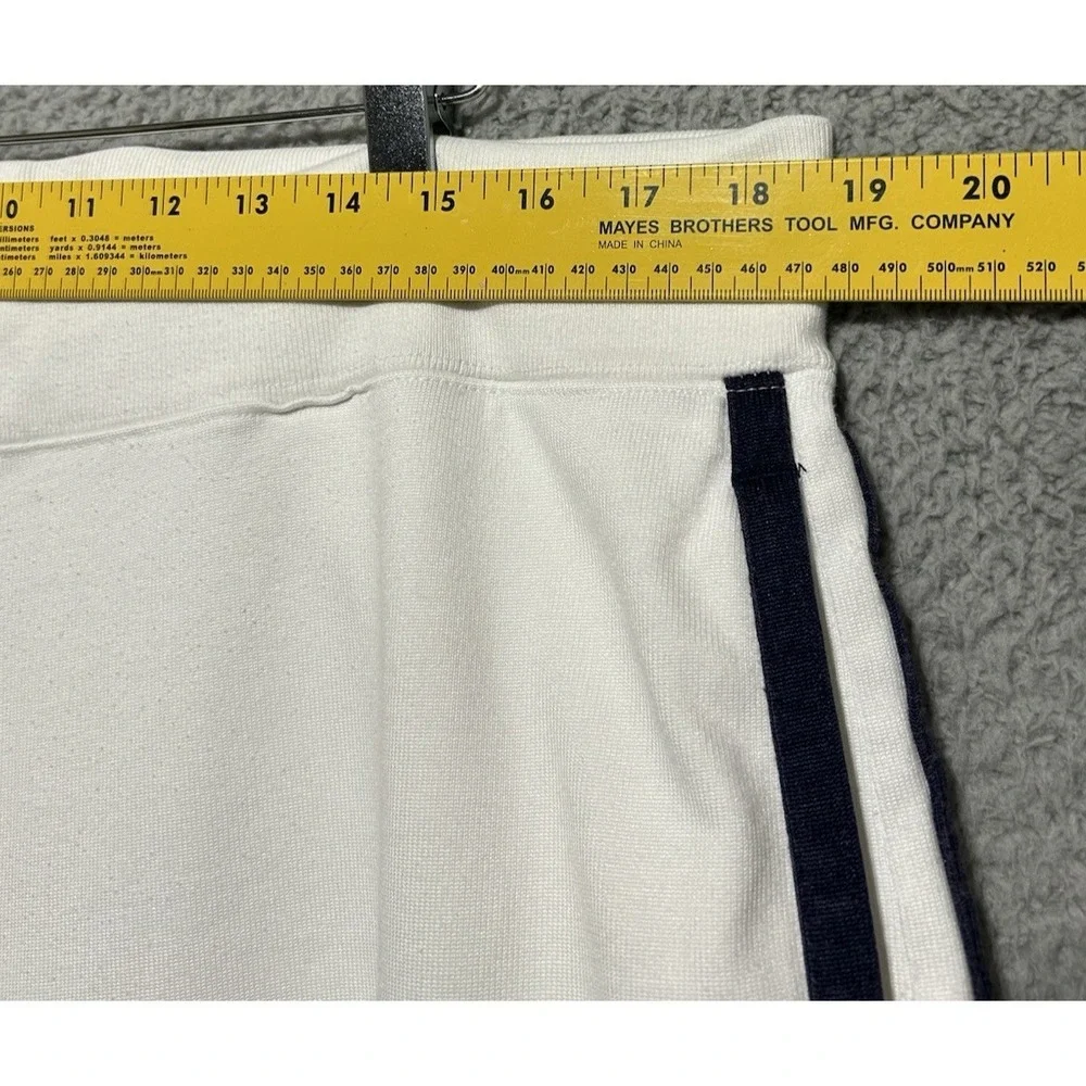 Vintage Polo Ralph‎ Lauren Mens Large Baggy 37X26 White Navy Stripe Sweatpants
